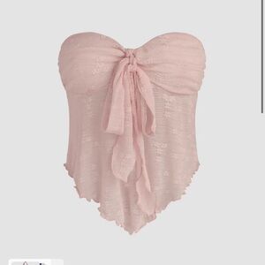 Cider Pink Strapless Top